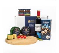 Cheese, Crackers, Chutney and Wine Gift Hamper with Snowdonia cheese