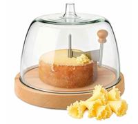 Cheese Curler Wheel, Hand Crank Cheese Shaver, Create Rose-Shaped Shavings from Hard Cheeses and Chocolate for Restaurants and Home Use