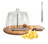 Cheese Curler Wheel, Upgraded Cheese Shaver Wheel, Cheese Scraper, Sharp Blade, Smooth Slicing, Suitable for Making Chocolate & Cheese Roses (Multi-Functional, Lid)
