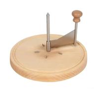 Cheese Curler With Lid, Cheese Curler Wheel Girolle Curler Cheese Flower With Wooden Base For Kitchen Home Use, 22x22x14cm