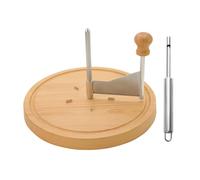 Cheese Cutter In - Spiral Wood Base for Functional, Lightweight, Modern, Easy Cutting Manual Grater, Multipurpose Chocolate Curler and | Multipurpose Outdoor Indoor Utility Compact