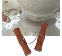 Cheese Cutter, Stainless Steel Twisted Wire Cutting Tool with Wooden Handle for Clay Craft Candle Making and Art Projects