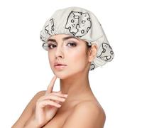 Cheese Doodle Pattern,Adult's Satin Sleeping Cap - Women's Elastic Sleep Bonnet, Adjustable Overnight Hair Cover