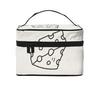 Cheese Doodle Pattern, Makeup Bag, Portable Cosmetic Bag for Women - Travel Cosmetic Organizer, Toiletry Pouch, The Go-to Gift That Never Disappoints for Special Moments