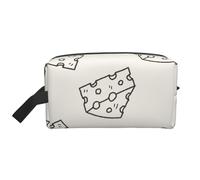 Cheese Doodle PatternMakeup Trave Bag for Women,Cosmetic Large Capacity Organizer