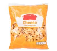 cheese flavour savoury nibbles 250g, These nibbles are small, bite-sized crackers with a cheese flavouring. Suitable for individual snacking or sharing with others