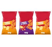 Cheese Flavoured Snack Crackers, Double Cheese and Cheese & Chilli Variety, 150g,Pack Of 3