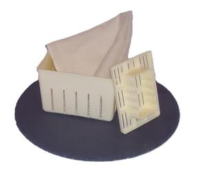 Cheese Form with Follower for Making Artisan Hard Cheeses, Kitchen Use