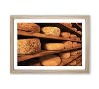Cheese Framed Print | A2 Oak Framed Wall Art | Ready to Hang | Modern Nature Picture | Living Room Bedroom Lounge Office