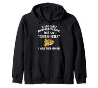 Cheese Fries Apparel - Funny Unique Fry Lover Design Zip Hoodie