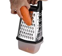 Cheese Grater - Box Style Four Side Grater, Stainless Steel Shredding Tool | Vegetable Graters With Modern Design, And Durable For Carrots, Cucumbers, Potatoes, Prep
