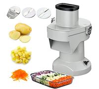 Cheese Grater Vegetable Cutter Stainless Steel Spiral Cutter Electric Vegetable Shredder Machine 3 in 1 Vegetable Dicer Planer Grater 180 kg/h Electric Vegetable and Fruit Cutter with 6/8/1