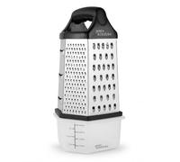 Cheese Grater with Container - Joeji's Kitchen 6 Sided Stainless Steel