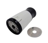 Cheese Grinder - Rotating Stainless Steel Grater, Hand Operated Chopper - Improves Cheese Game | Heavy Duty Portable Kitchen Tool for Cooking Cheese, Baking, Salad, Snacks