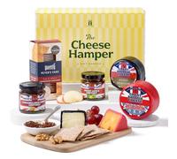 Cheese Hamper by Hattie’s Gifts - Luxury British Cheeses & Chutneys with Sourdough Crackers - Artisan Food Lover Hamper for Men, Women & Couples - Gourmet Christmas Gifting