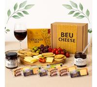 Cheese Hampers Gift Set - 10x Ilchester Cheeses Selection, Chutney and Crackers Gift Set & Card - Cheeseboard Gift Set, Birthday Hampers for Men, Cheese Selection Box, Food Gifts for Men & Women