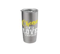 Cheese is My Love Language Milk Product Stainless Steel Insulated Tumbler
