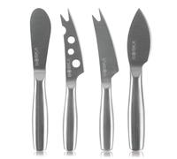 Cheese Knife Set Mini Copenhagen / 4 Small Cheese Knives/for All Types of Cheese/Stainless Steel/Silver / 5.7" x 0.8" x 0.4"