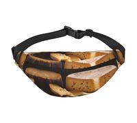 cheese Large Fashion Crossbody Waist Bag, Travel Casual Boys Waist Bag, Suitable for Sports, Running, Cycling, Traveling, Fishing