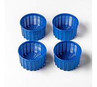 Cheese making Cheese molds Goat cheese Cheesemaking Rennet cheesemaking Feta Cheese molds Milk Cheese press Cheese rennet Hard cheese Molde para queso | 4 pcs 0.6L/1.33lbs Blue Original HOZPROM