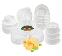 Cheese Making Kit Beginners - 6 pcs Cheese Mold with a Follower Piston + 3 pcs Soft Cheese Molds - Cheese Making Supplies - Moldes Para Queso Fresco Casero - Cream Cheese Form Mold Basket №4