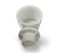 Cheese Making Mould 43 for Manchego Cheese - 1kg Cheese Maker with Follower, Dairythene Plastic, Drilled for Whey Drainage