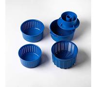 Cheese making Set Cheese molds Hard Semi-hard and Soft cheeses Goat cheese Hard Soft Cheese making rennet Cheese making Kitchen Feta Cheese press Rennet Rennet cheesemaking mold Blue Original HOZPROM