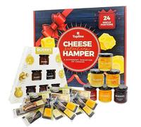 Cheese & Marmalade Hamper Gift Set - Selection of 20 Ilchester Individually Wrapped Portions and 6 x 42g Jams Jar Infused Spirit Preserves. Cheese Gift Set for Him or Her for Special Occasion.