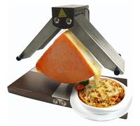 Cheese Melter, Commercial Electric Cheese Machine, Grill Melter with Double Heating Area, Rapid Heating Tradicional Raclette Melting Machine Cheese Heater for Western Restaurants