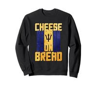 Cheese On Bread Barbados Flag Sweatshirt