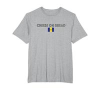 Cheese on Bread T-Shirt, Men's Big and Tall, Heather Grey, 6X Tall