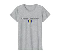 Cheese on Bread T-Shirt, Women, Heather Grey, Large