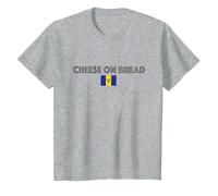 Cheese on Bread T-Shirt, Youth, Heather Grey, 2T
