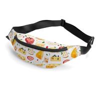 Cheese Pattern Belt Bag for Women Men Crossbody Fanny Pack Fashion Waist Packs with Adjustable Strap