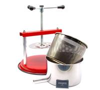 Cheese Press 5,9L with Stainless Steel Press Basket (Mold) 4,3 L - Fruit Press - Wine Press - Made in Italy