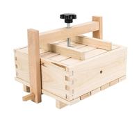Cheese Press - Maker Machine, Wooden Mold | Homemade Cheese Maker, Water Straining Kit for Kitchen Cooking Home Use Fermentation Block Forming Cheese Making Traditional Prep
