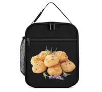 Cheese Puffs Printed Insulated Lunch Box Portable Lunch Bag with Detachable Handle for Travel Work Picnic