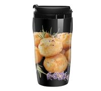 Cheese Puffs Printed Reusable Coffee Mug Insulated Travel Drinking Cup Water Bottle with Lid 250ml