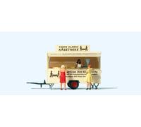 Cheese Sales Stand (3) Exclusive Figure Set Preiser 10750