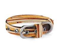 Cheese Sandwiches Dog Collar Adjustable Pet Collar Stainless Steel D-Ring Collar Oxford Cloth Cat Collar Strap with Metal Buckle for Small Medium Dog