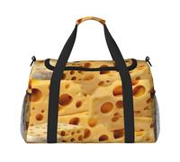 Cheese Sandwiches Print Foldable Carry On Tote Large Capacity Hand Carry Bag for Airplane Weekend Getaways