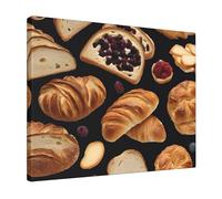 Cheese Sandwiches -Print Modern Frameless Wall Art 16x20 Inches, Abstract Prints for Living Room Bedroom, Home Decor Gift, Ready to Hang Canvas.