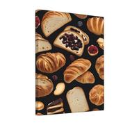 Cheese Sandwiches -Print Unframed Canvas Prints 8x10 Inch - Premium Gallery-Wall Art for Living Room & Bedroom - Modern Abstract Painting - Home Decor Gift (20x25cm).