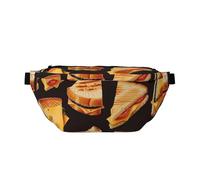 Cheese Sandwiches Printed Fanny Pack Waist Bag for Men Women, Adjustable Bumbags Hip Bum Bag Travel Crossbody Bags Sports Running Hiking Belt Bag
