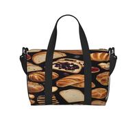 (Cheese Sandwiches) Waterproof Lightweight Hand Travel Bag - Large Carry-On for 3-5 Day Trips | Air Travel, Sports, Weekend Use | Men & Women (1-Pack)