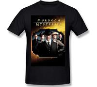 Cheese Scheme Murdoch Mysteries Donaldjchisholm Design 100% Cotton Murdoch Mysteries Crew Neck Unisex Short Sleeve T-Shirt M Black