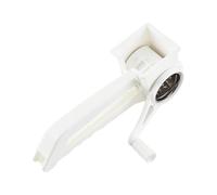Cheese Shredder - Rotary Grater | Rotating Cheese Grater Chopper for Kitchen, 3 Interchangeable Stainless Steel Drum Blades, Manual Round Mandolin Cutter for Nuts, Solid Suction Base