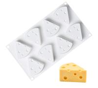 Cheese Silicone Baking Mold for Mousse, 3D Shape for French Dessert, Pastry Chocolate, Ice Cream Pudding, Cake Decoration, 8-Cavity
