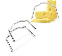 Cheese Slicer, 2-Pack, Handheld Stainless Steel Foie gras, Cheese, Cheese Slicer, Multifunctional Kitchen Tool