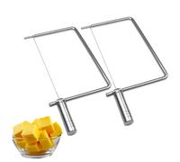 Cheese Slicer Accessories Cheese Cutter Stainless Steel Components - Great for Making Giftable Cheese Cutting Boards with This Cheese Slicer Kit (Silver-2pcs)